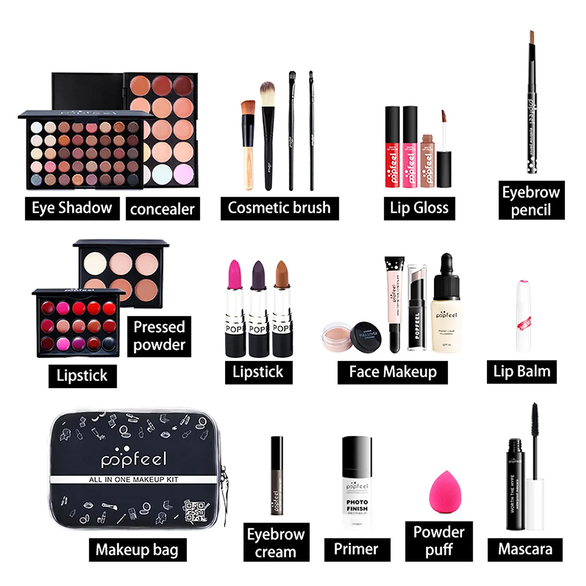 All In One Kit Makeup For starter  (kit003)