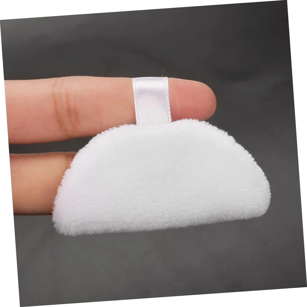 Angoily 5pcs Cotton Powder Puff for Loose Powder Makeup Velour Foundation Applicator for Women for Salon Home Travel Use