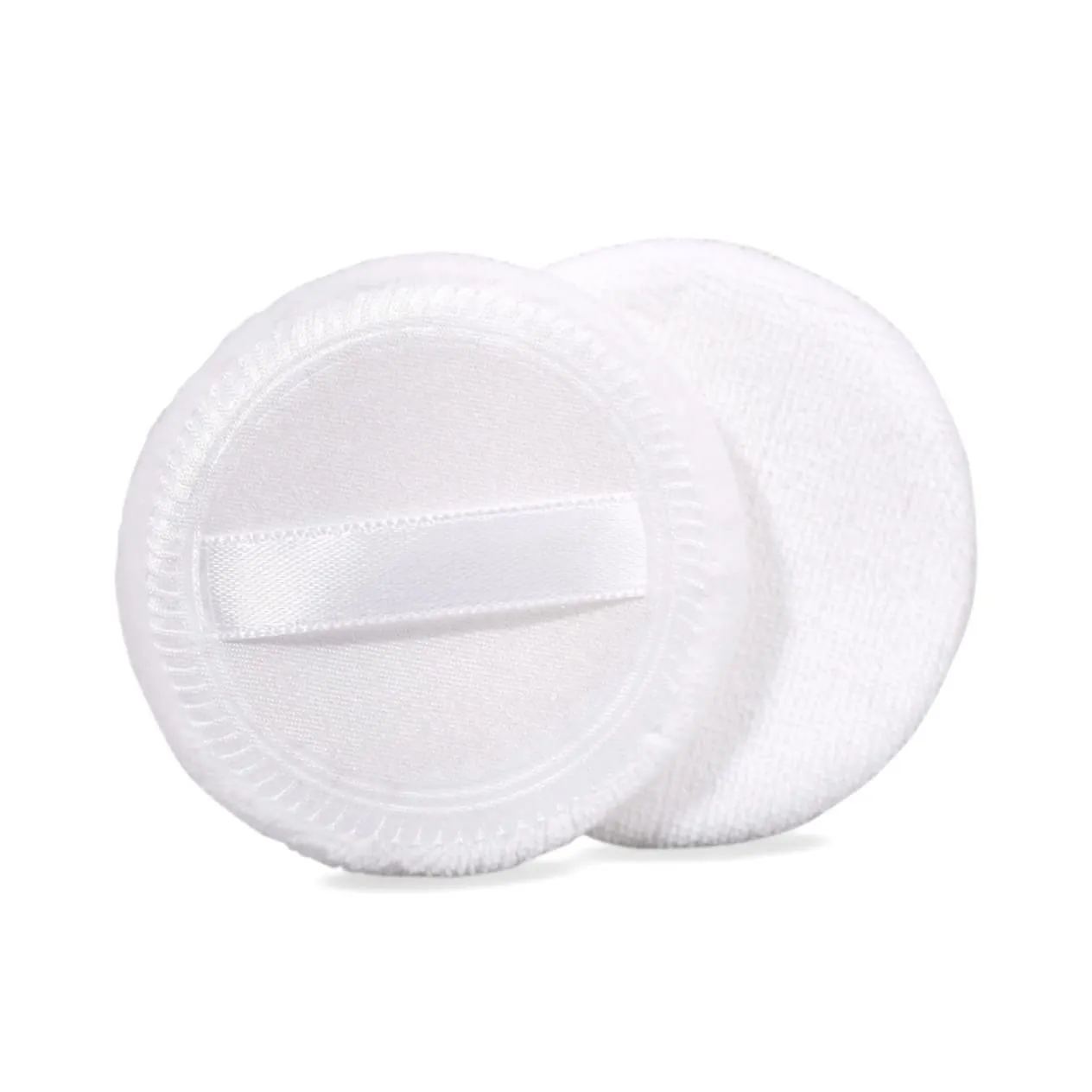 Angoily 5pcs Cotton Powder Puff for Loose Powder Makeup Velour Foundation Applicator for Women for Salon Home Travel Use