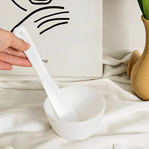 ANRONCH Silicone Face Mask Mixing Bowl Set, 3Pcs DIY Silicone Facial Mask Mixing Tool Kits with Mask Bowl and Stick -Cosmetic Beauty Tool for Home Salon