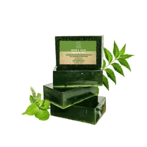 Astro Plus Home-Made Neem Tulsi Soap For Healthy Skin | Best Neem Soap For Acne and Pimples Removal.