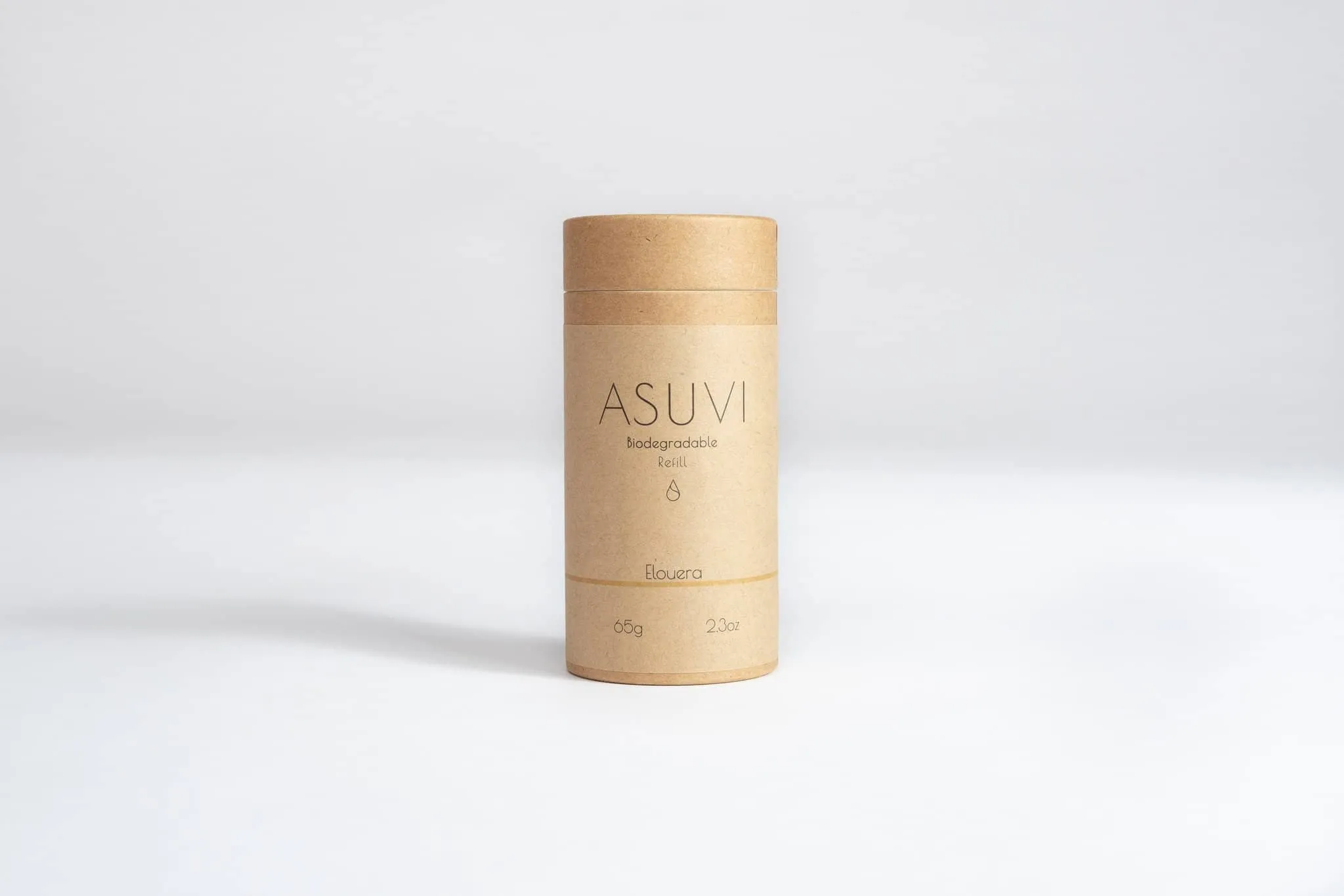 ASUVI - Deodorant Stick with Reusable Tube - Aqua   Earth (65g)
