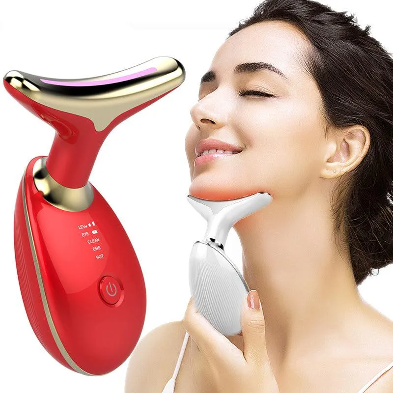 At-Home Neck Lift & Wrinkle Reducer: EMS Microcurrent & LED Photon Therapy