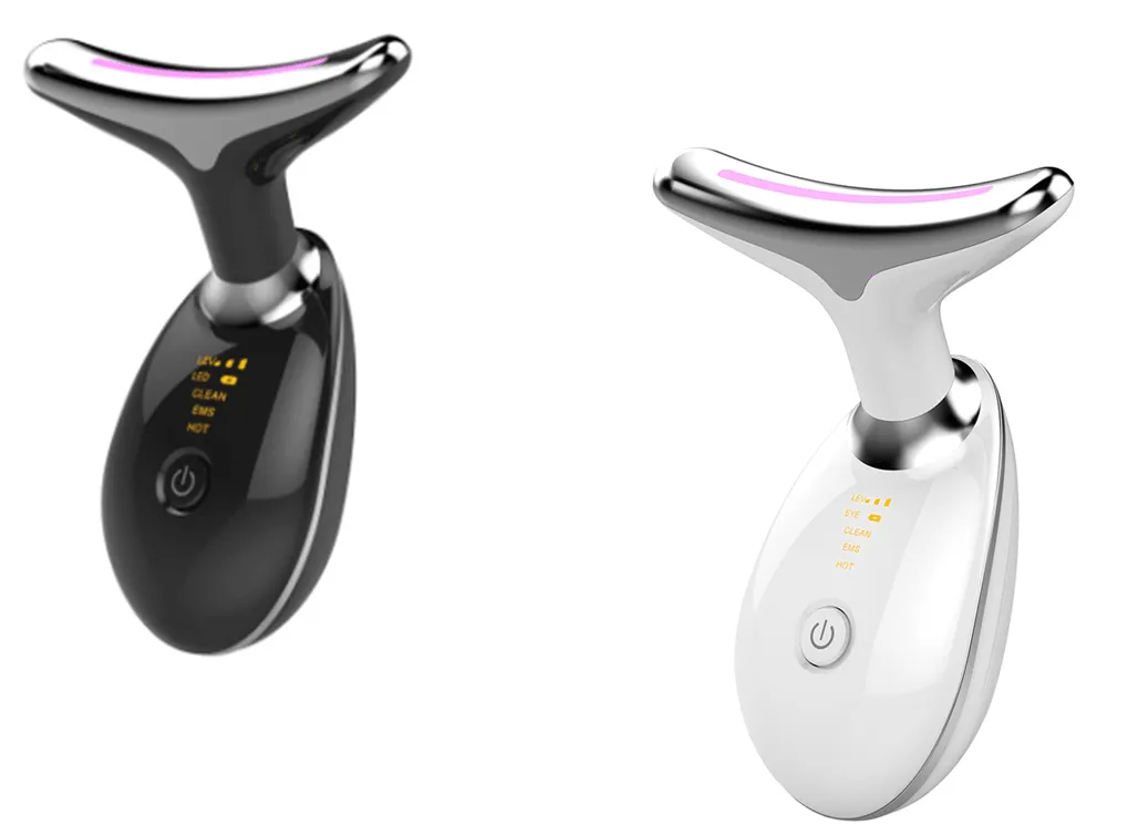 At-Home Neck Lift & Wrinkle Reducer: EMS Microcurrent & LED Photon Therapy