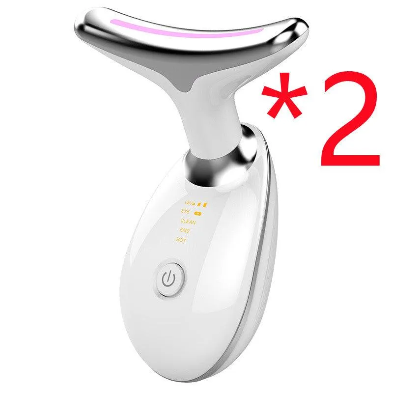 At-Home Neck Lift & Wrinkle Reducer: EMS Microcurrent & LED Photon Therapy