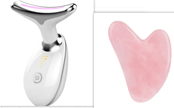 At-Home Neck Lift & Wrinkle Reducer: EMS Microcurrent & LED Photon Therapy