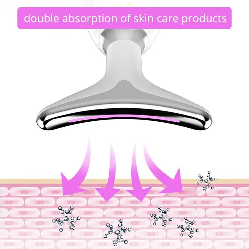At-Home Neck Lift & Wrinkle Reducer: EMS Microcurrent & LED Photon Therapy