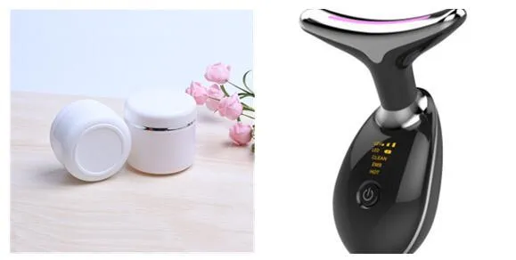 At-Home Neck Lift & Wrinkle Reducer: EMS Microcurrent & LED Photon Therapy