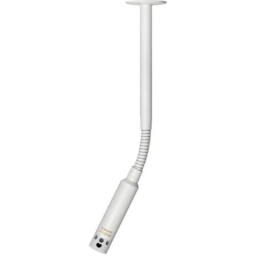 Audix M40W6S Miniature High-Output Supercardioid Ceiling Microphone w/ 6" Gooseneck - White