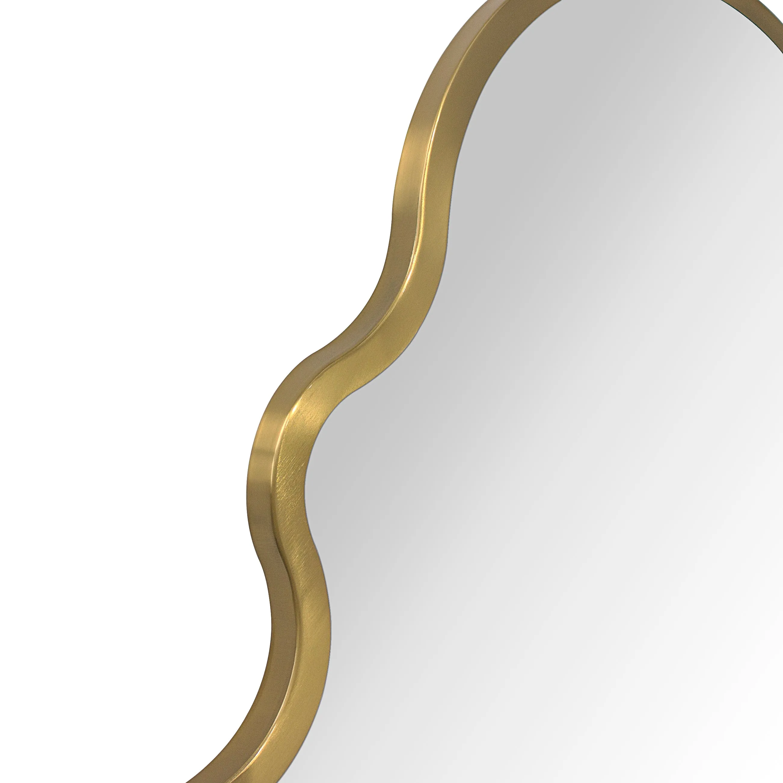 Auriella Arched Stainless Steel Metal Framed Wall Mounted Bathroom Vanity Mirror