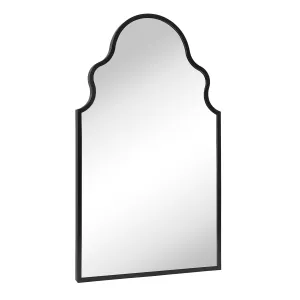 Auriella Arched Stainless Steel Metal Framed Wall Mounted Bathroom Vanity Mirror