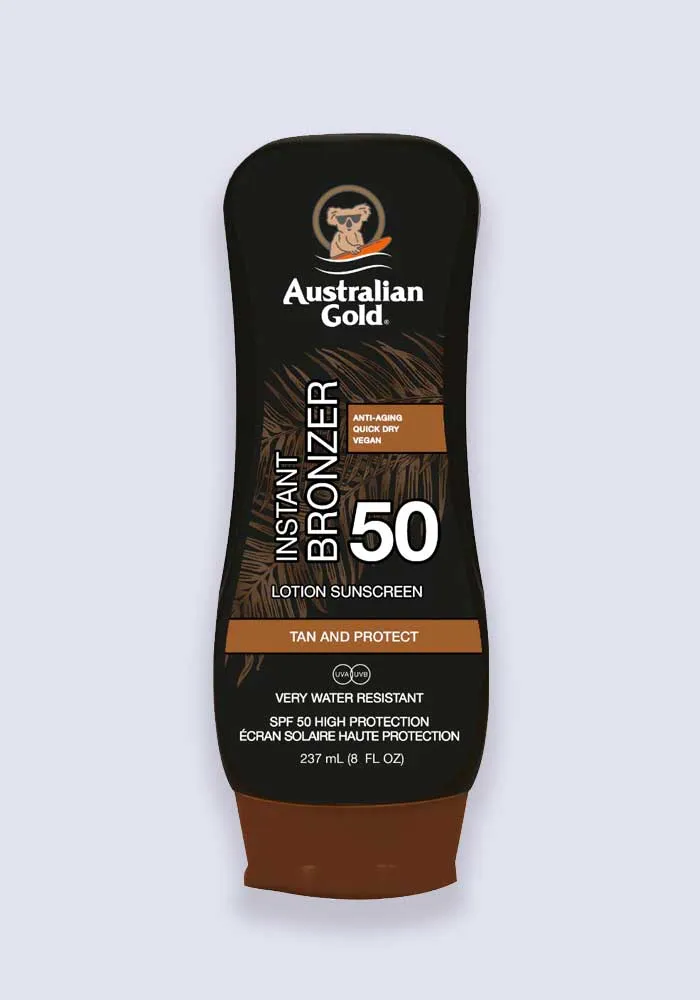 Australian Gold Sun Lotion With Bronzer SPF 50 237ml