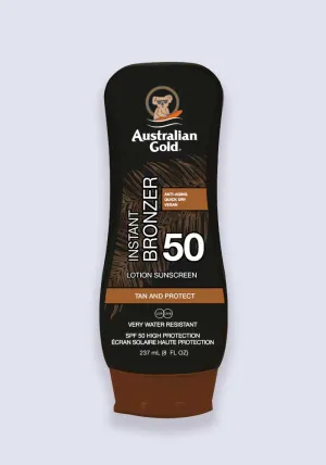 Australian Gold Sun Lotion With Bronzer SPF 50 237ml