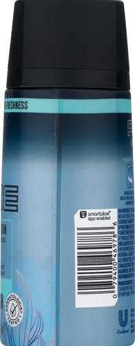 AXE Body Spray Deodorant For Long Lasting Odor Protection Cool Ocean All Day Fresh Scent Men's Deodorant Formulated Without Aluminum 4.0oz