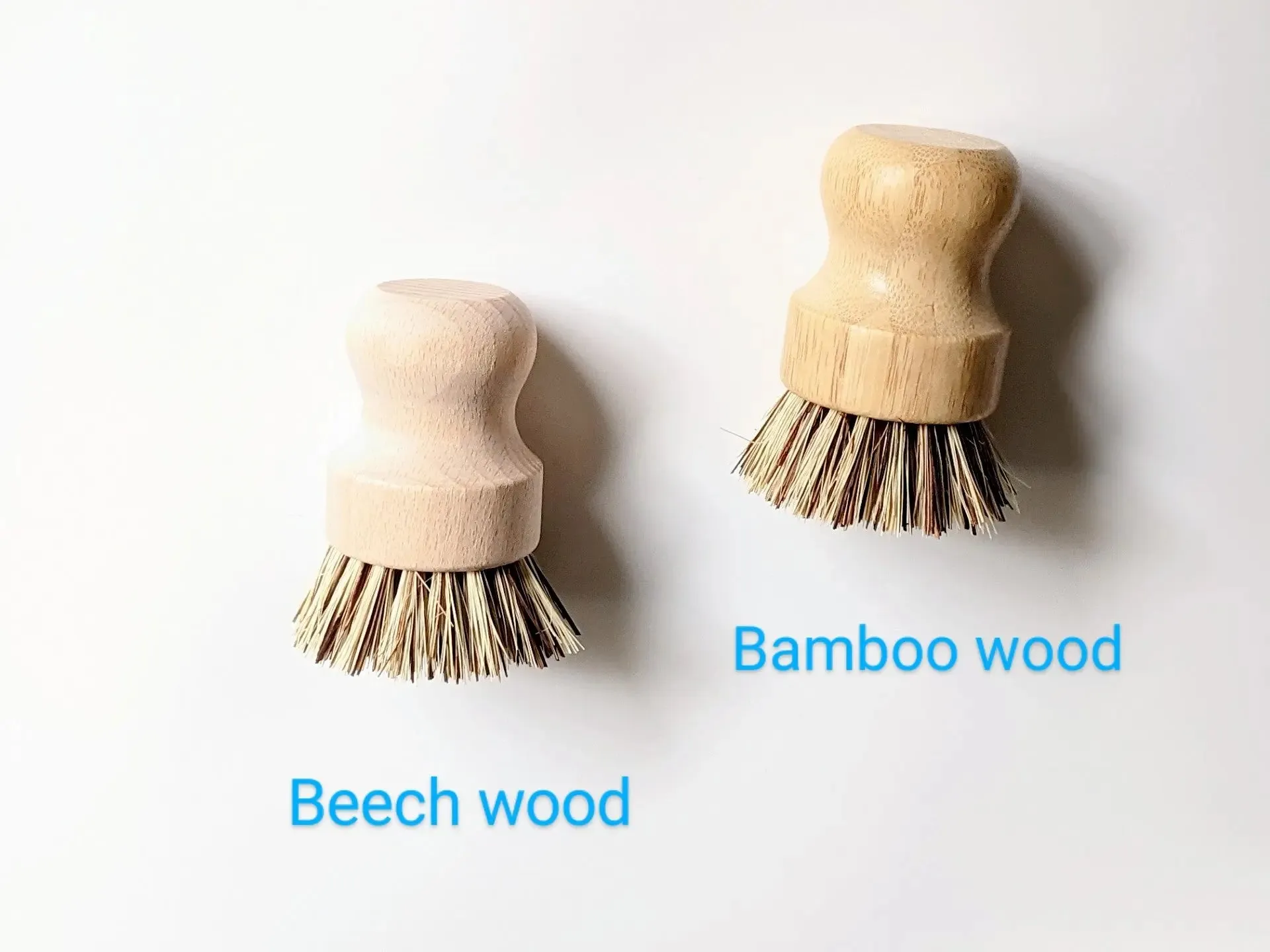 Bamboo Kitchen Cleaning Short Pot Scrub Brush