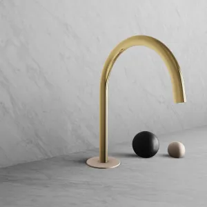 BARiL B35-8100-00L-JH Wall-Mounted Lavatory Faucet Spout With Deck Mounted Handles