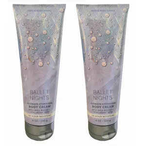 Bath & Body Works Ultra Shea Body Cream, 8oz Each, Pack of 2 (Ballet Nights)