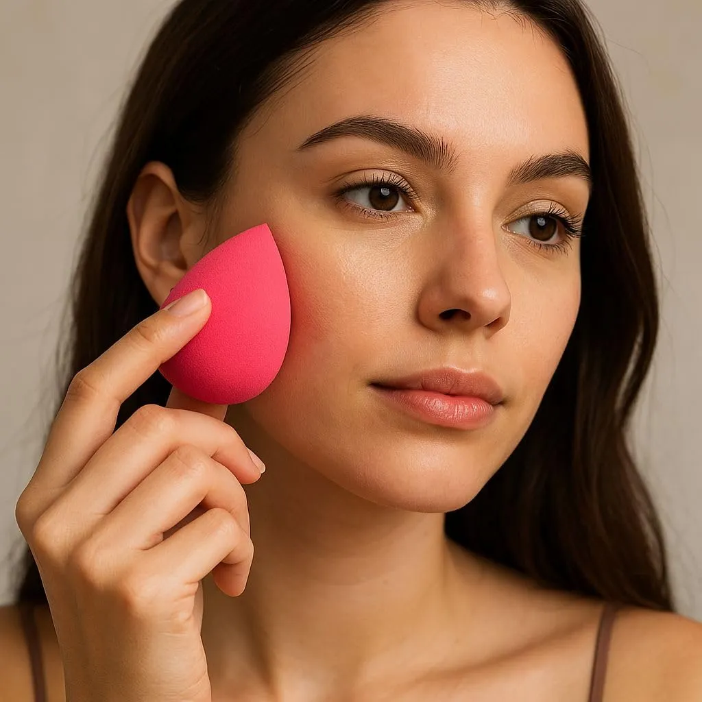 Beauty Makeup Sponges, Pack of 2, Pink and Red