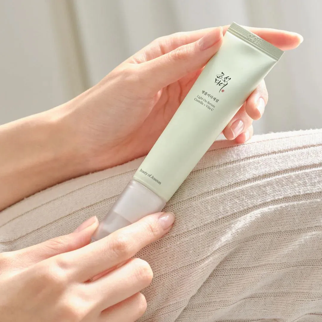 BEAUTY OF JOSEON light on serum centella   vita c سيروم الفيتامين سي من بيوتي اوف جوسيون