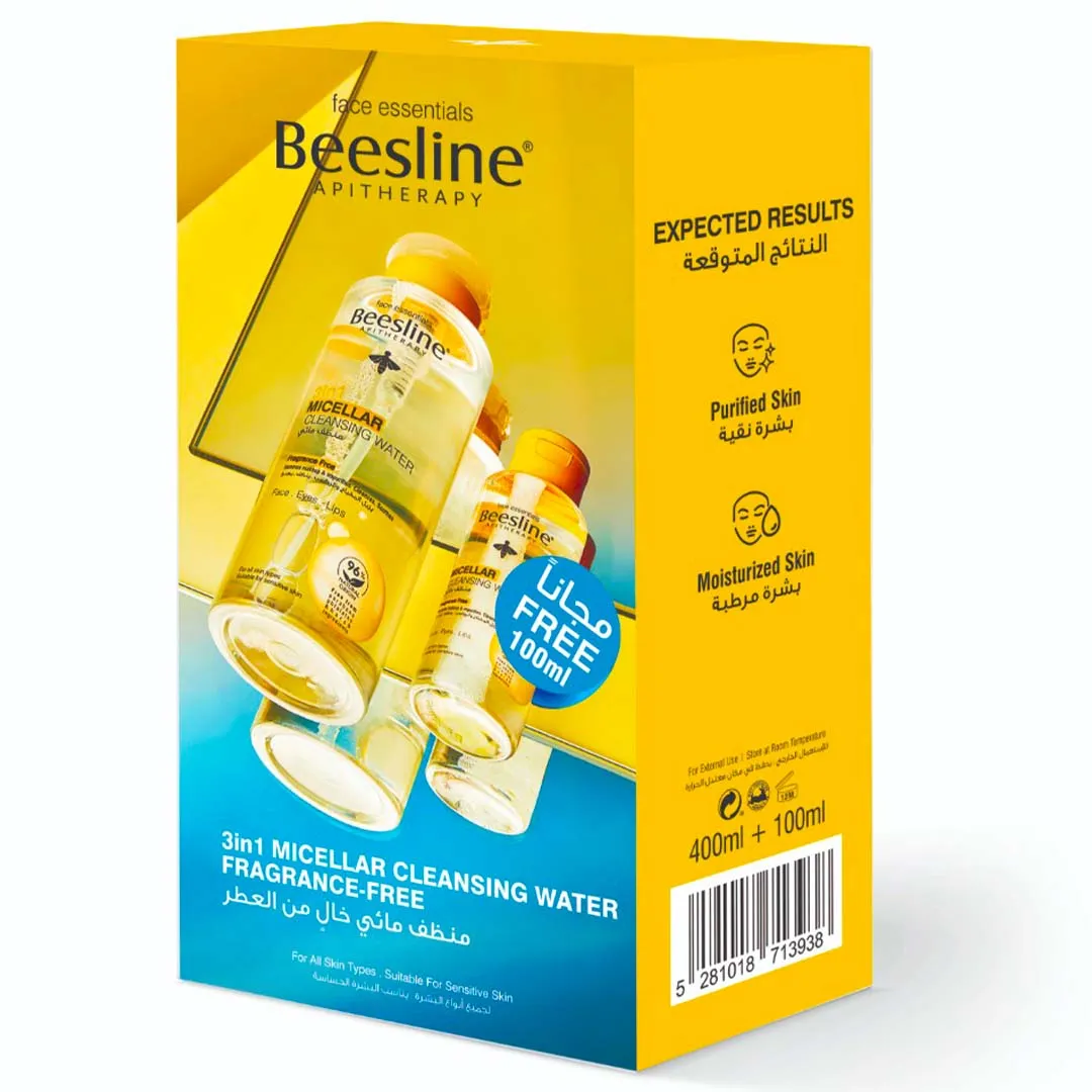 Beesline 3 In 1 Micellar Cleansing Water Ff 400 100Ml Free