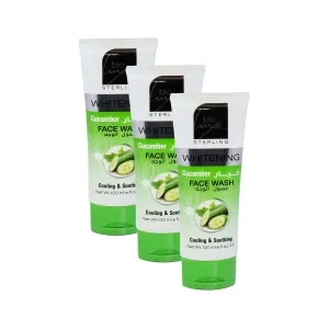 Bio Luxe Whitening Cucumber Face Wash - 100ml (Pack Of 3)