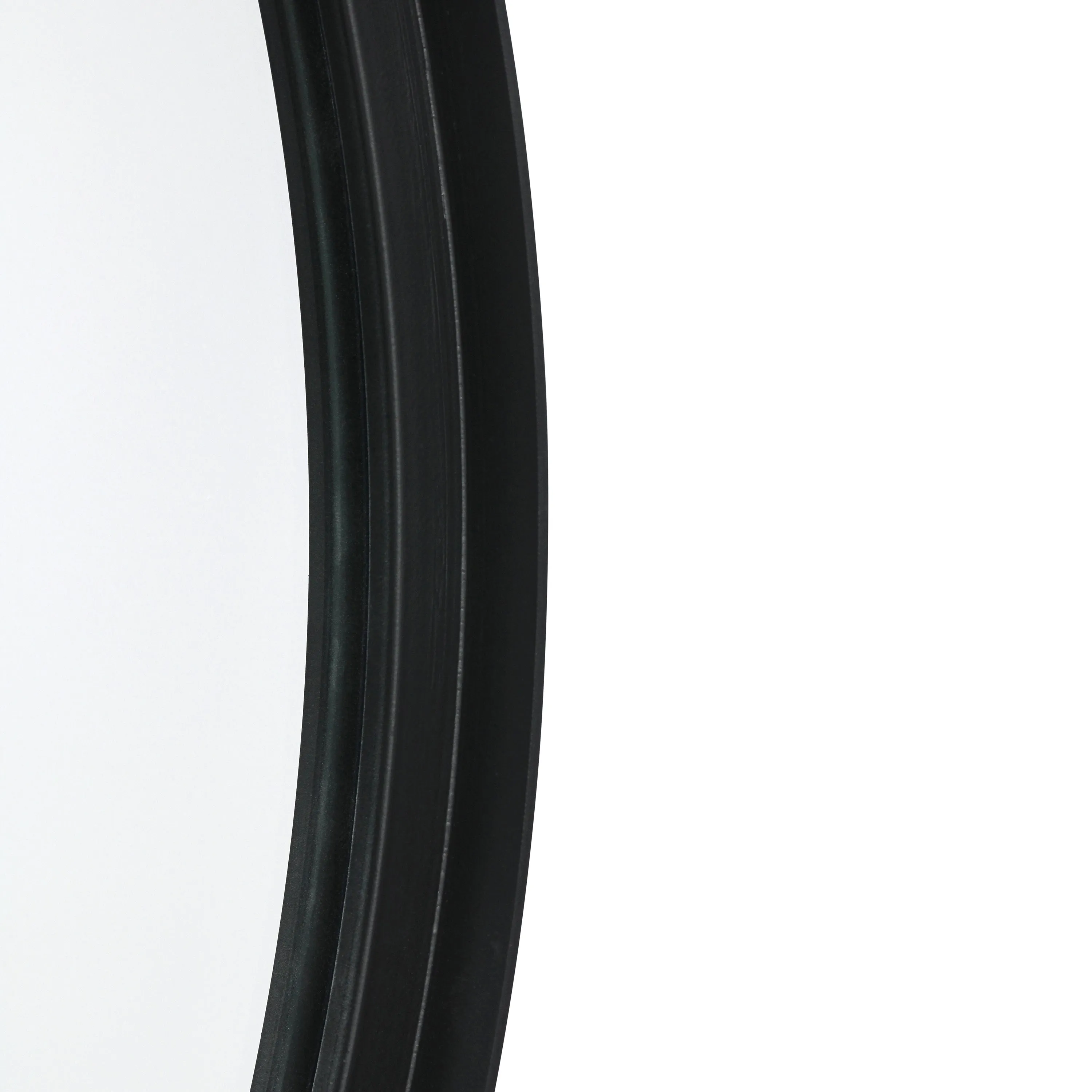 Black 30" Round Wall Mirror HMHD-22M116YA-BLK-GG