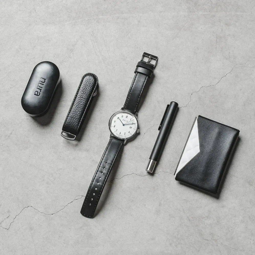 Black Pebble Leather