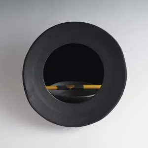 Black Wood Wall Mirror