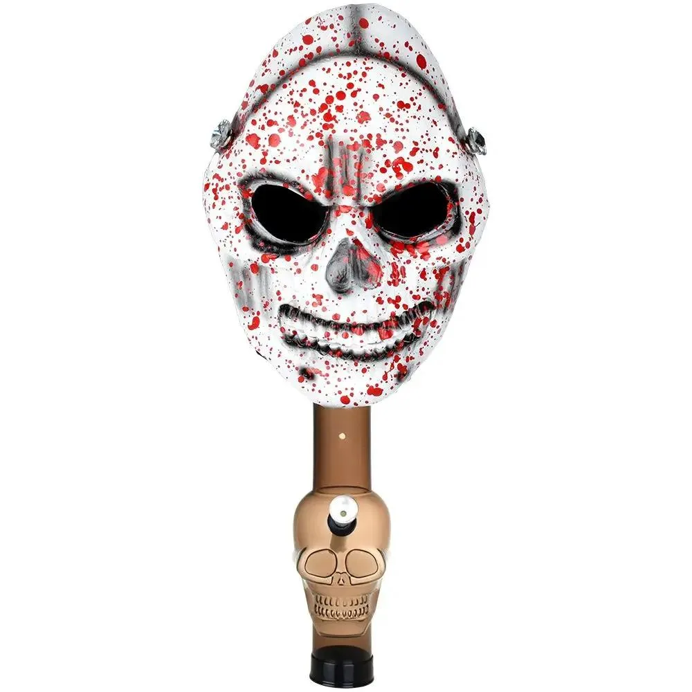 Bloody Skull Gas Mask Acrylic Bong 8"
