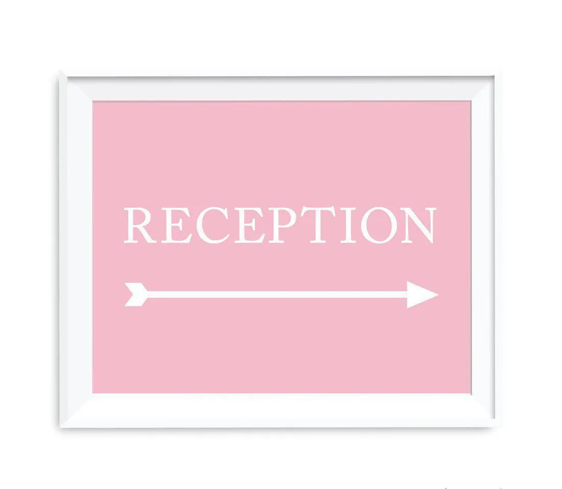 Blush Pink Wedding Direction Signs