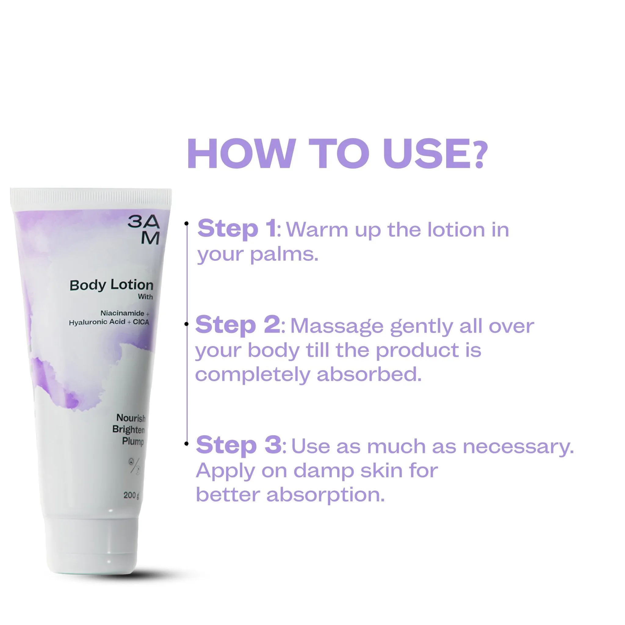 Body Lotion with Niacinamide & Hyaluronic Acid