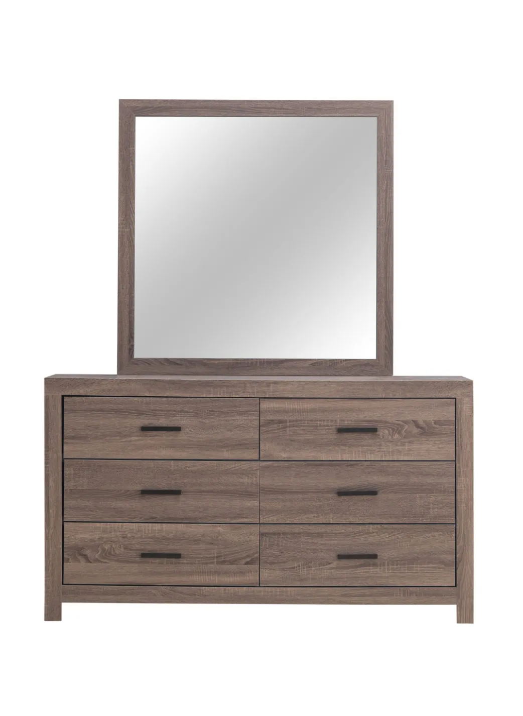Brantford Rectangle Dresser Mirror Barrel Oak