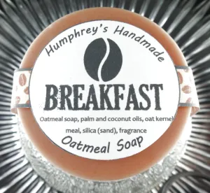 BREAKFAST Exfoliating Oatmeal Soap | Unisex | Coffee Bean Scent |
