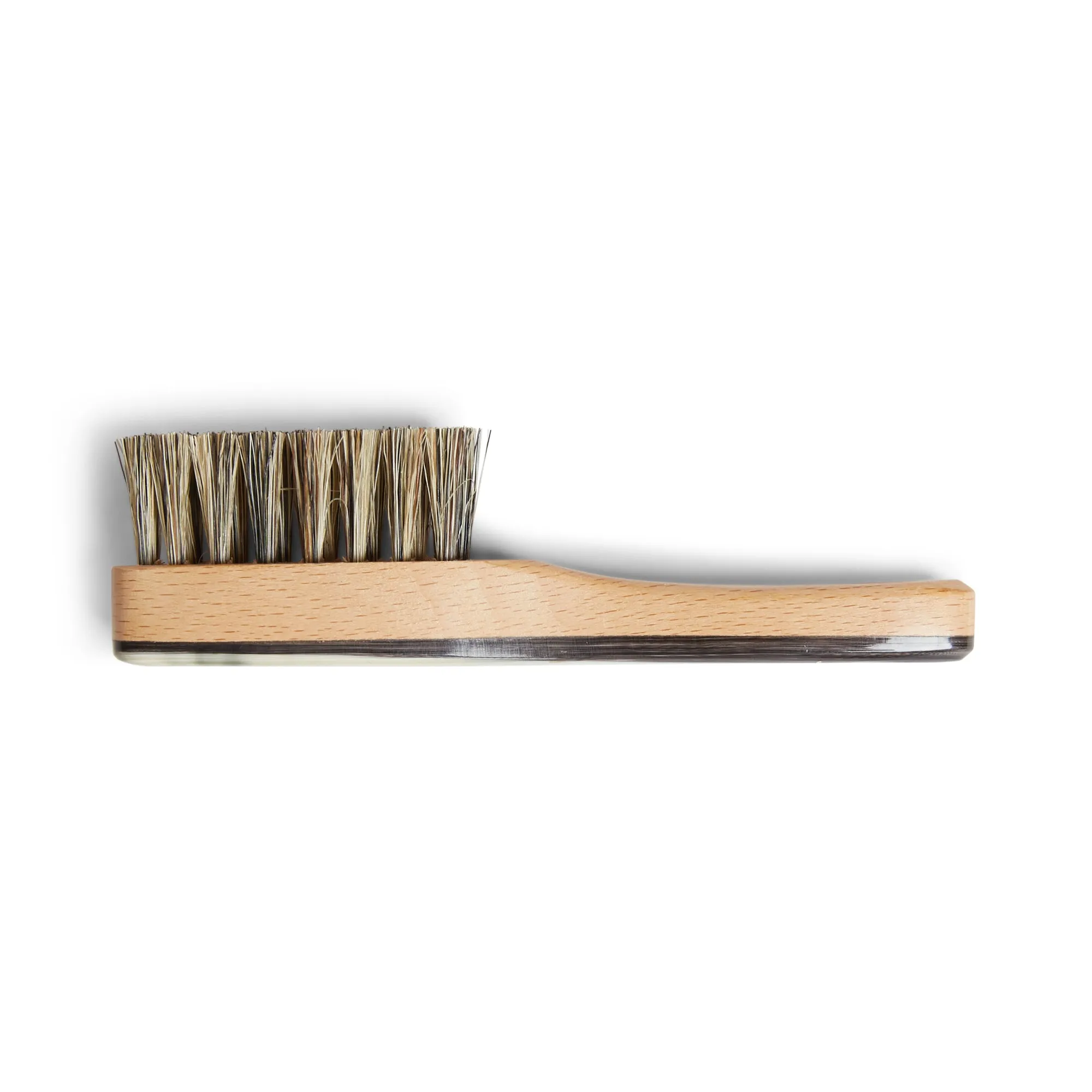 Burrows & Hare Ox Horn Topped & Wild Boar Bristled Pocket Size Beard Brush
