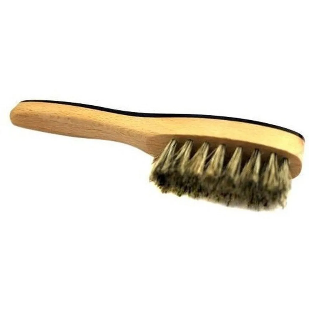 Burrows & Hare Ox Horn Topped & Wild Boar Bristled Pocket Size Beard Brush