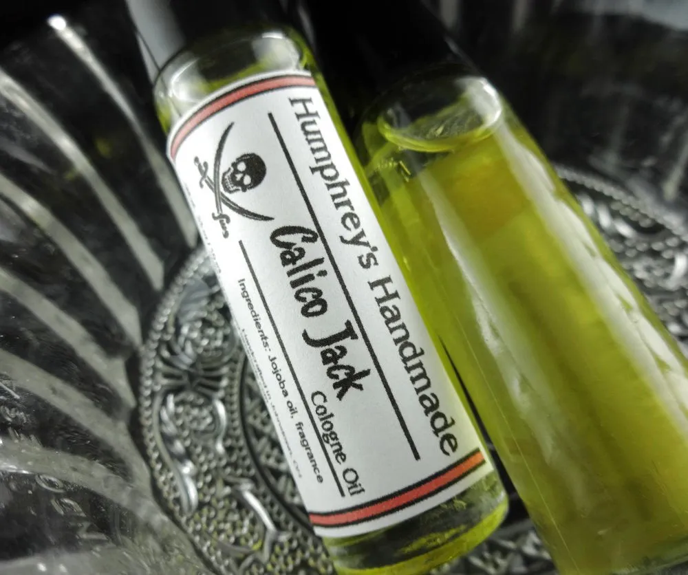 CALICO JACK Cologne Oil | Men's Roll On Jojoba Oil | Spicy | Lavender | Amber | Lemon | Sage | Sandalwood
