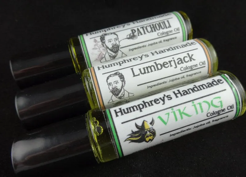 CALICO JACK Cologne Oil | Men's Roll On Jojoba Oil | Spicy | Lavender | Amber | Lemon | Sage | Sandalwood