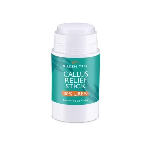 Callus Relief Stick with Powerful 30% Urea - Quick & Easy No-Mess Stick Helps Soften & Smooth Hard Thick Dry Cracked Rough Itchy Skin on Feet Legs Knees Elbows