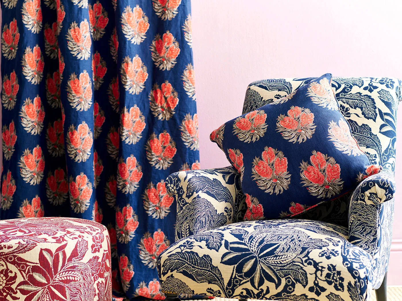 Cameo Navy 20"x20" Cushion Cover