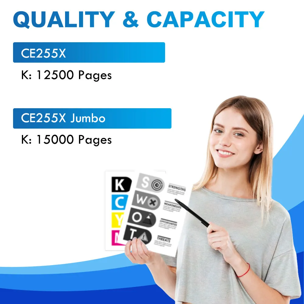 CE255X - Compatible HP 55X Toner Cartridge - High Yield