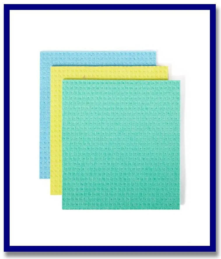 Cellulose Sponge Cloths Set/3