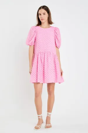 Check Baby Doll Mini Dress