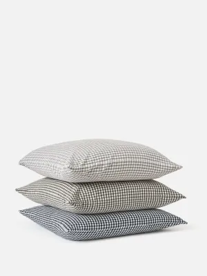 CITTA GINGHAM WASHED COTTON CUSHION
