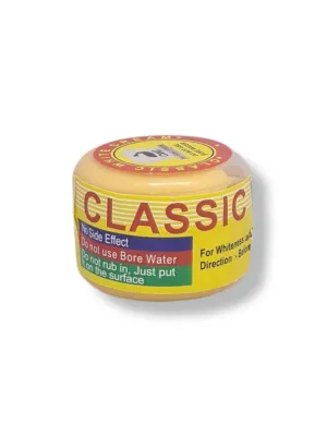 Classic white cream yellow colour 15g