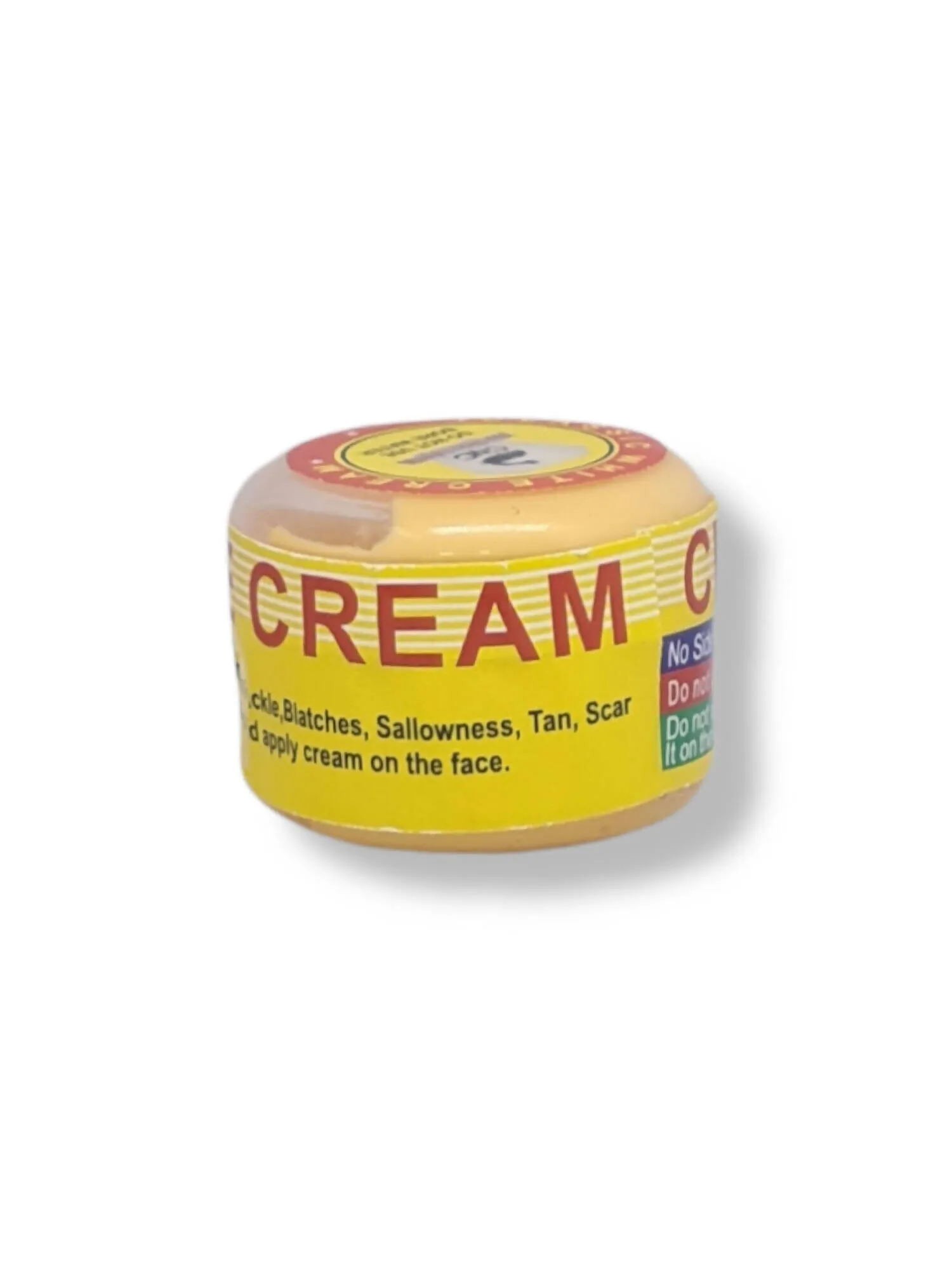 Classic white cream yellow colour 15g