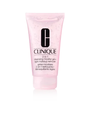 CLINIQUE 2 In 1 Cleansing Micellar Gel   Light Make up Remover غسول ومزيل مكياج