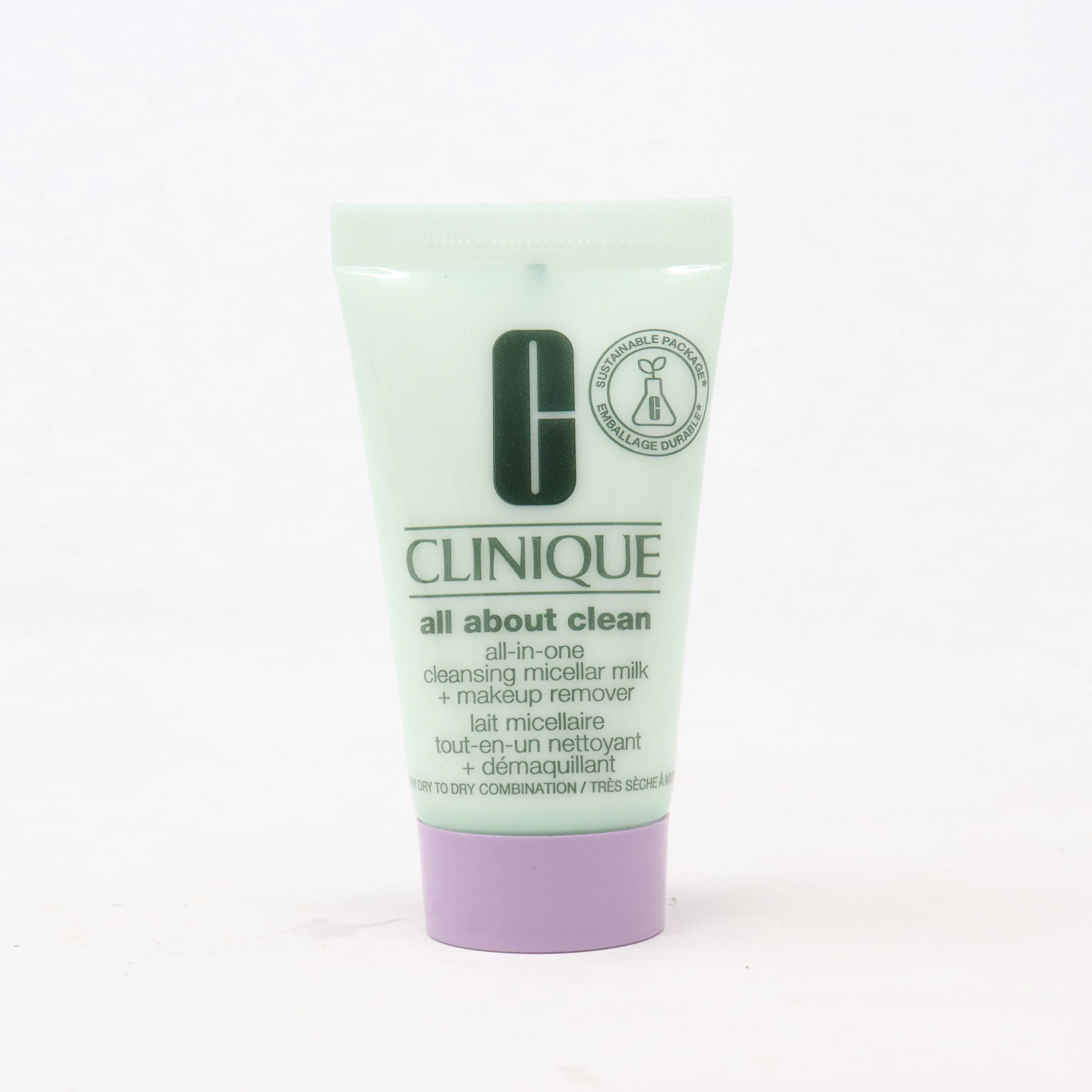 Clinique All About Clean Micellar Milk   Light Makeup Remover  1.0oz/30ml New