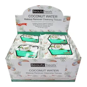Coconut Water Make-Up Remover Cloths 12 Pack Display