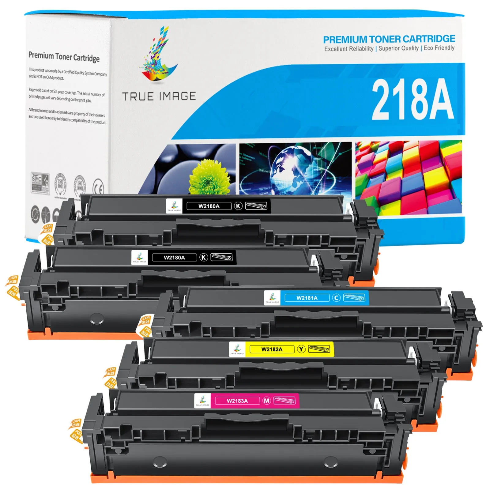 Compatible HP 218A Toner Cartridge Set  - W2180A W2181A W2182A W2183A