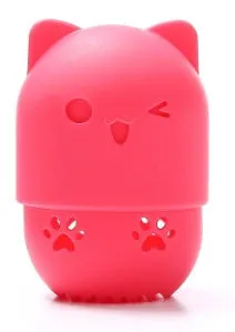 Cosmetic Sponge Silicone Cosmetic Blender Sponge Box Holder